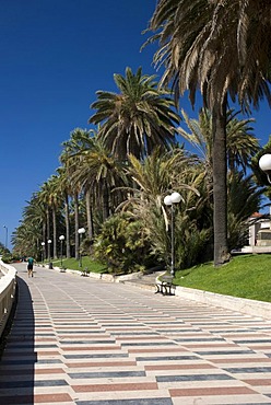 Promenade, San Remo, Riviera, Liguria, Italy, Europe