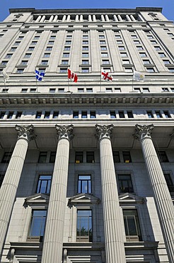 Huge Sun Life building at Dorchester Square, Montreal, Quebec, Canada, North America