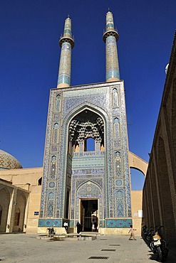 Friday or Congregational Mosque in the historic town of Yazd, UNESCO World Heritage Site, Iran, Persia, Asia