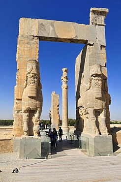 Propylon, Gate of all Nations, Achaemenid archeological site of Persepolis, UNESCO World Heritage Site, Persia, Iran, Asia