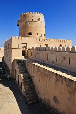 Historic adobe fortification Ras al Hadd Fort or Castle, Sharqiya Region, Sultanate of Oman, Arabia, Middle East