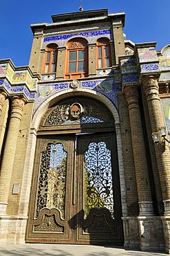 Bagh Melli Gate in Tehran, Iran, Asia