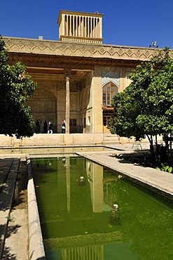 Garden in the interior of the Citadelle of Karim Khan, Shiraz, Fars, Persia, Iran, Asia