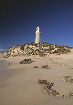 Badhurst Lighthouse, Rottnest island off Pearth, Western Australia, Australia