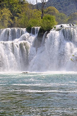 Waterfalls in Krka Falls National Park, Croatia, Europe