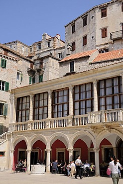 Loggia on Cathedral Square in Sibenik, Croatia, Europe