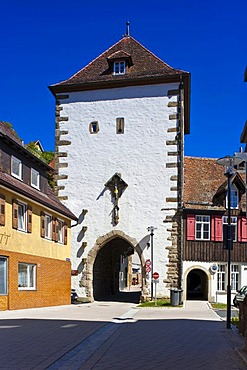 Luziferturm Ihlinger Tor gate, Horb am Neckar, Black Forest, Baden-Wuerttemberg, Germany, Europe