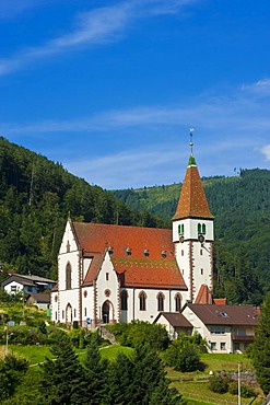 Heilig-Kreuz-Kirche church, Reichental, Black Forest, Baden-Wuerttemberg, Germany, Europe