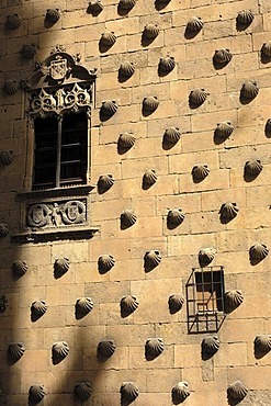 Casa de las Conchas, House of the Shells, 15th century, Salamanca, Castilla-Leon, Spain, Europe