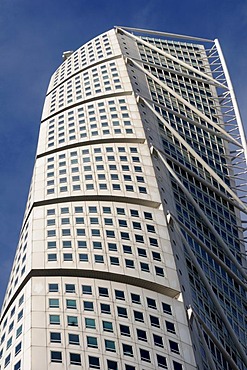 Turning Torso, the highest building in Malmoe, Sweden, Scandinavia, Europe