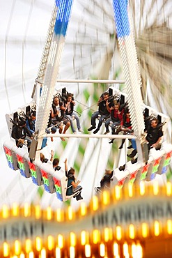 Cranger Kirmes fair, the biggest fair in the Ruhr area, at the Rhine-Herne Canal, Herne, North Rhine-Westphalia, Germany, Europe