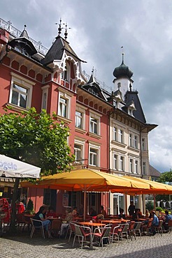 Pedestrian zone, Isny, Allgaeu, Bavaria, Germany, Europe