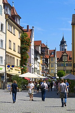 Maximilianstrasse street in the old town, Lindau, Bavaria, Germany, Europe