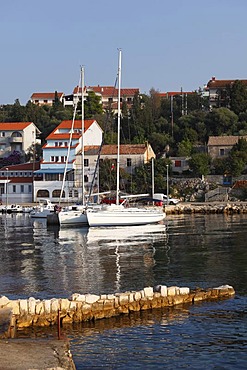Tovarnele harbor, Pag island, Dalmatia, Kvarner Bay, Adriatic Sea, Croatia, Europe