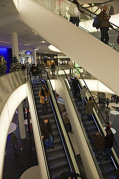 My Zeil shopping mall at Christmas time, Zeil, Frankfurt, Hesse, Germany, Europe