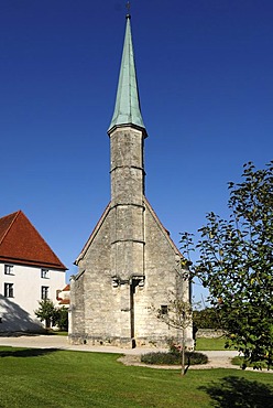 Old church at the castle complex, castle No. 48, Burghausen, Upper Bavaria, Germany, Europe