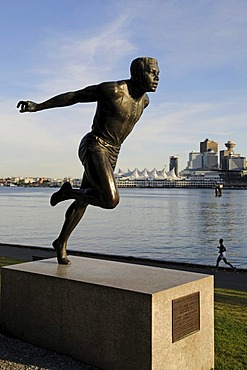 Harry Winston Jerome statue, Stanley Park, Vancouver, British Columbia, Canada