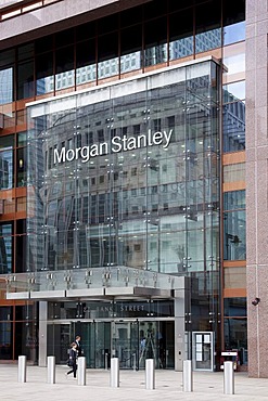 Morgan Stanley Bank in Canary Wharf, London, England, United Kingdom, Europe