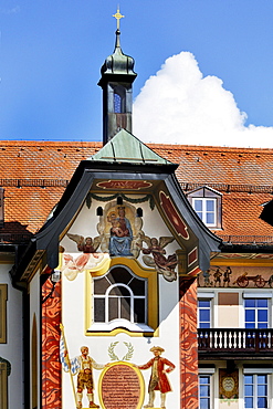 Pompous house in the historic centre, Bad Toelz, Bavaria, Germany, Europe