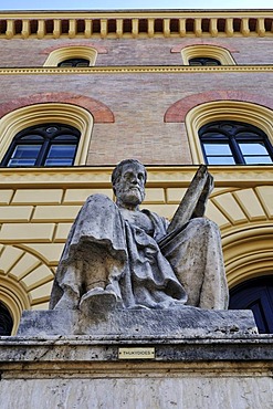 Greek historian Thucydides in front of the Bavarian State Library, Munich, Bavaria, Germany, Europe