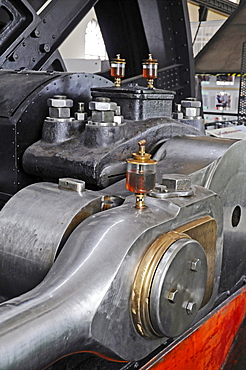 Oil can, steam-engine, turbine house, Zeche Hannover mine, LWL Industriemuseum industrial museum, Route der Industriekultur Route of Industrial Heritage, Bochum, Ruhr, North Rhine-Westphalia, Germany, Europe