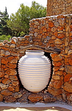 Large jug, Lychnostatis Open Air Museum, Museum of the traditional Cretan life, Hersonissos, Crete, Greece, Europe