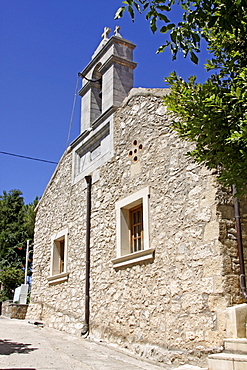 Church, center of Anogia, Crete, Greece, Europe