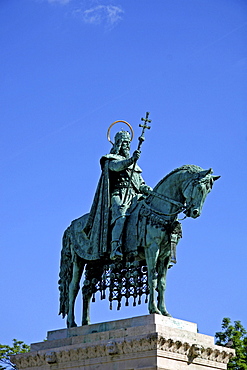 Statue of King Stephen, Stephen Rex, 977-1038, Budapest, Hungary, Europe