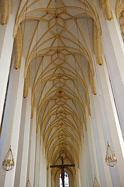 Church of Our Lady, Liebfrauendom, vaulted ceilings, Munich, Upper Bavaria, Bavaria, Germany, Europe