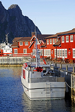 Houses at the harbour, Svolvaer, Norway, Scandinavia, Europe