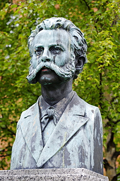 Memorial to Adolf Thomsen, 1852-1903, Tromso, Norway, Scandinavia, Europe