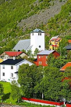 Oksfjord town, Norway, Scandinavia, Europe