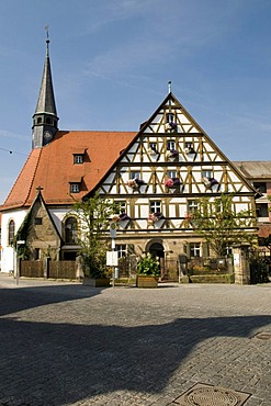 St. Catherine's Hospital and Church, Forchheim, Franconian Switzerland, Franconia, Bavaria, Germany, Europe