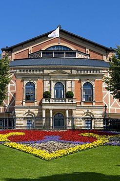 Festspielhaus, Festival Theatre of the Wagner Festival on Green Hill, Bayreuth, Franconian Switzerland, Franconia, Bavaria, Germany, Europe