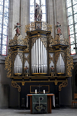 Organ, Regiswindis Protestant Church, Lauffen, Baden-Wuerttemberg, Germany, Europe