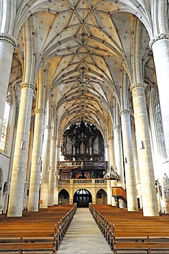 Interior, Heilig-Kreuz-Muenster minster, Schwabisch Gmund, Baden-Wuerttemberg, Germany, Europe