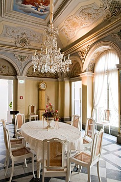 The Salettchen, a small hall, Weesenstein Castle near Dresden, Saxony, Germany, Europe