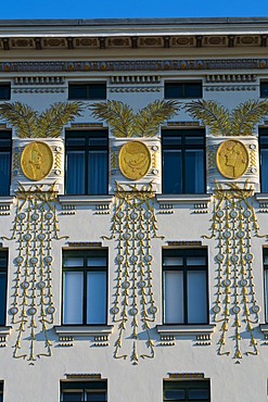 Art Nouveau building in the Wienzeile street, Vienna, Austria, Europe