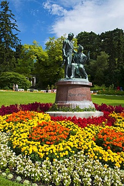 Spa gardens, Baden near Vienna, Lower Austria, Austria, Europe