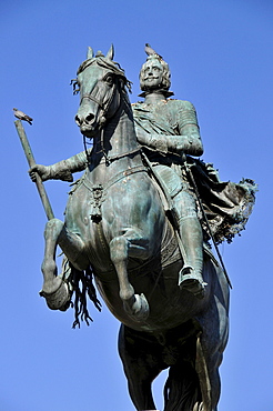 Equestrian statue of Philip IV by Pietro Tacca, 1640, Plaza de Oriente, Madrid, Spain, Iberian Peninsula, Europe