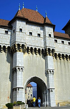 Entrance to the castle museum of Annecy, Savoie, France, Europe