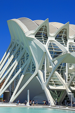 Principe Felipe Museum of Sciences, City of Arts and Sciences by S. Calatrava, Valencia, Comunidad Valenciana, Spain, Europe