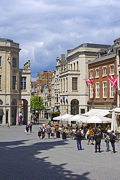 Grote Markt, main square, Leuven, Louvain, Brabant, Flanders, Belgium, Europe