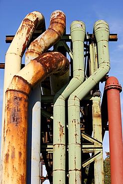 Westpark, former steel mill, now a theme park with, among other items, the Centenary Hall, Bochum, North Rhine-Westphalia, Germany, Europe