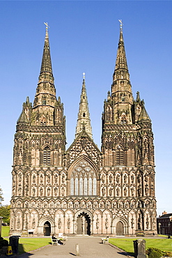 Lichfield Cathedral, Staffordshire, England, United Kingdom, Europe