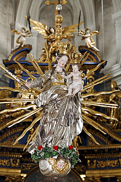 Madonna with halo, pilgrimage church and Basilica Maria Plain, Salzburg, Austria, Europe