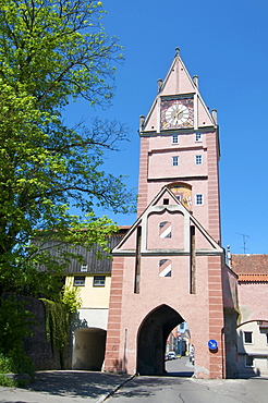 Kempten Gate, Memmingen, Allgaeu, Bavaria, Germany, Europe