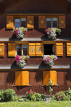 Bregenzerwald house in Schoppernau, Bregenz Forest, Bregenzerwald, Vorarlberg, Austria, Europe