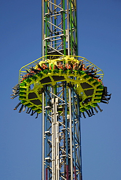 Power Tower amusement park ride at the Kiel Week 2008, Kiel, Schleswig-Holstein, Germany, Europe