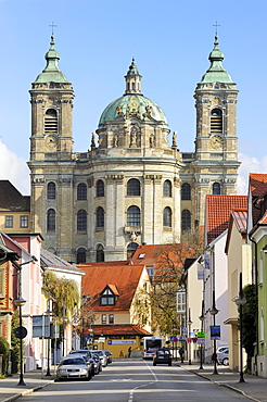 The St. Martin Basilica in Weingarten, Ravensburg county, Baden-Wuerttemberg, Germany, Europe